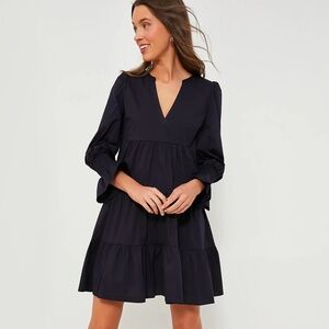 🍂🍁 Tuckernuck POMANDER PLACE Navy Cotton Kenzo Dress